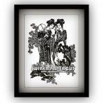 Two ancient chinese girls -handmade papercutting work